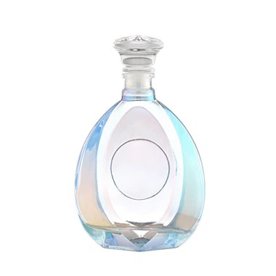 Brandewijn blauwe fles
