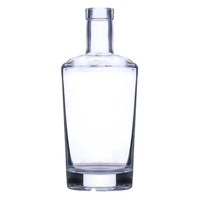 Aangepaste platte mond wodka glazen fles
