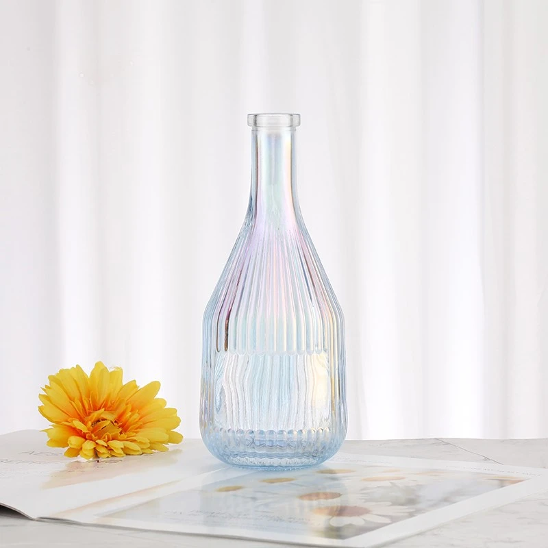 Electroplated Transparent Colored Glass Bottle