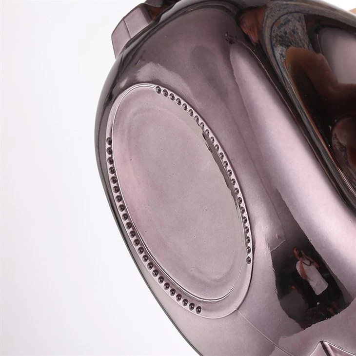 Chocolate Color Electroplated XO Glass Bottle