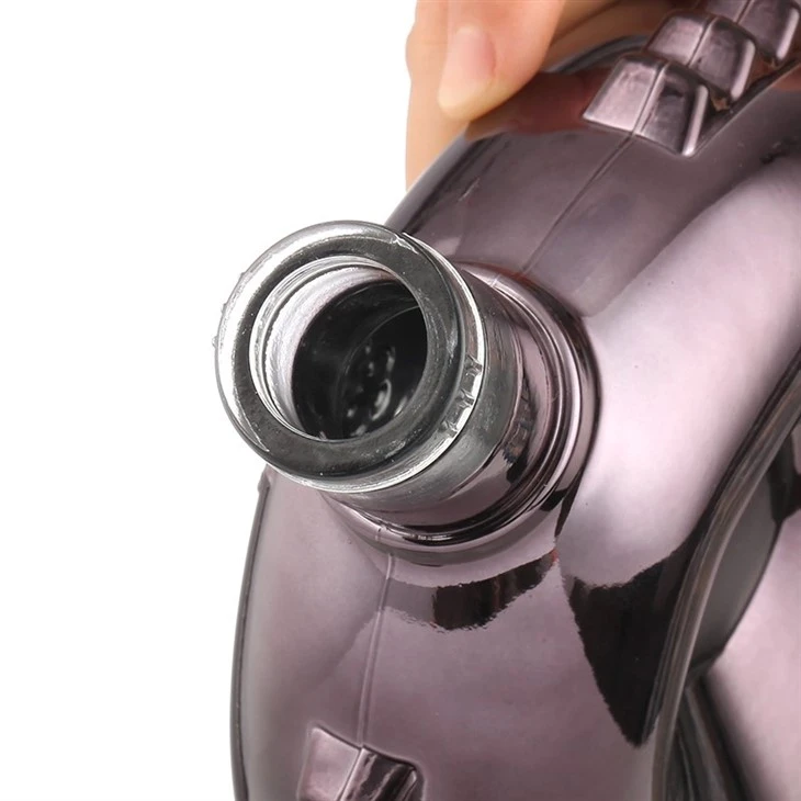 Chocolate Color Electroplated XO Glass Bottle